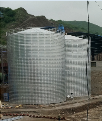 文山粮食钢板仓的安装全过程不用热焊接